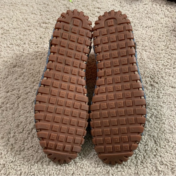 Women's Blue Leather SPRING STEP Laser Cut-Out MOONWALK Flats COMFORT SHOES 41 - Picture 6 of 9